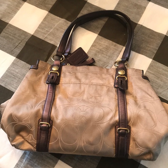Brown & Gold Coach purse - Picture 7 of 7
